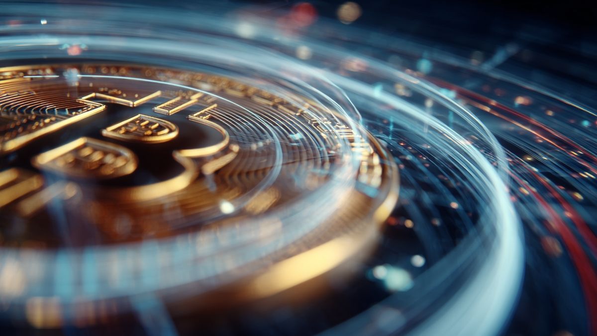 Abstract depiction of speed and precision in the realm of cryptocurrency trading with Éloris IA v essence