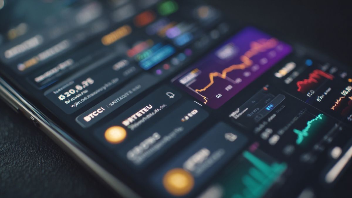 Closeup of a digital wallet showcasing diversified cryptocurrencies and investment options.